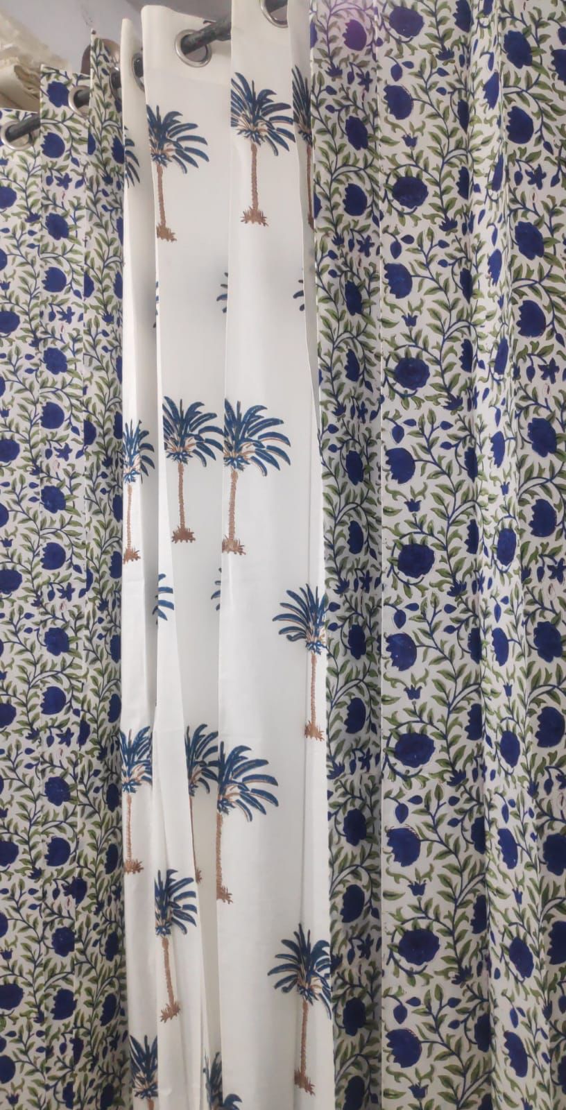 hand block Authentic Jaipur Cotton Curtains